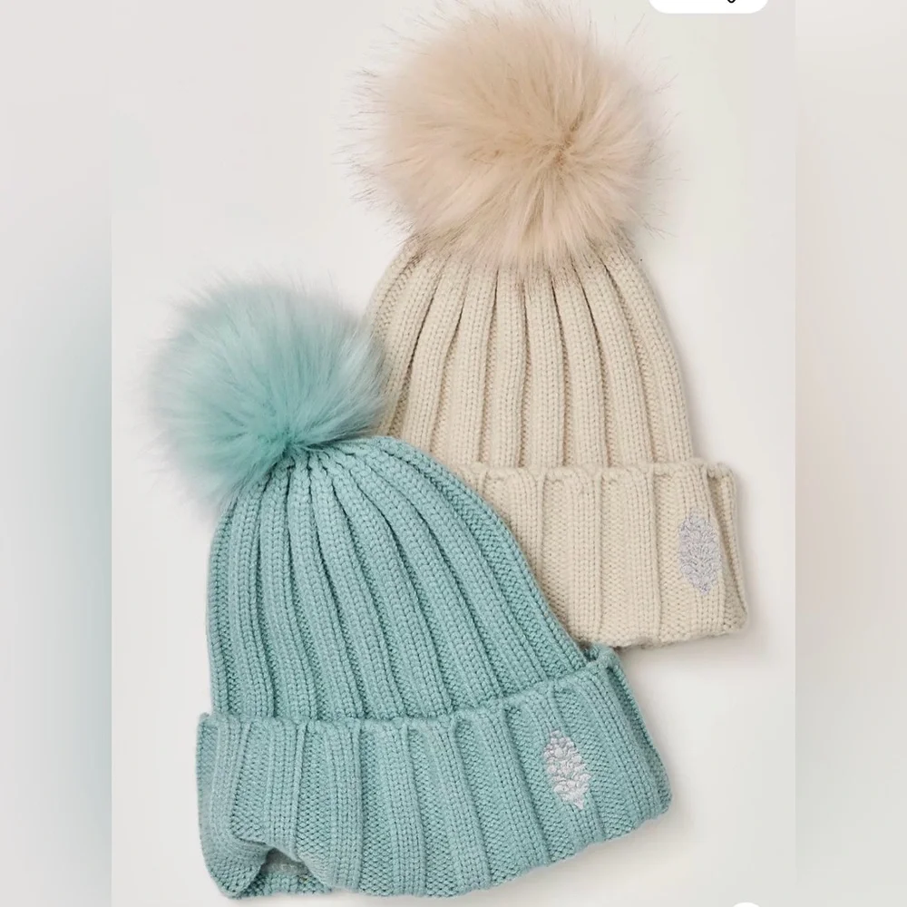 FP Movement by Free People Teal Knit Pom Beanie